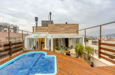 Cobertura com 3 quartos à venda na rua professor cristiano fischer, 892, petrópolis, porto alegre, 157 m2 por r$ 1.289.000