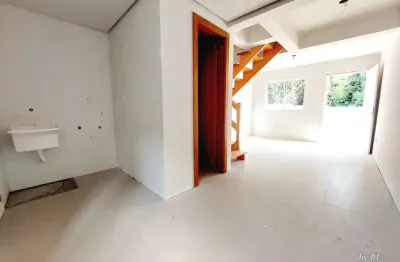 Casa em condomínio fechado com 2 quartos à venda na rua frederico etzberger, 650, nonoai, porto alegre, 58 m2 por r$ 324.900