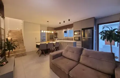 Casa em condomínio fechado com 3 quartos à venda na rua jahu, 133, pátria nova, novo hamburgo, 112 m2 por r$ 689.000