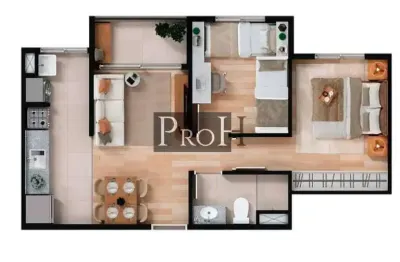 Apartamento com 2 quartos à venda na Vila Alzira, Santo André 