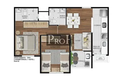 Apartamento com 2 quartos à venda no Fundação, São Caetano do Sul 