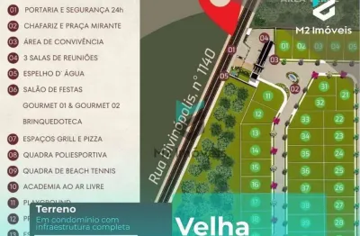 Terreno em condomínio fechado à venda na Rua Divinópolis, Velha, Blumenau