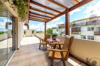 Cobertura com 4 quartos à venda na rua padre hildebrando, 1076, santa maria goretti, porto alegre, 193 m2 por r$ 560.000