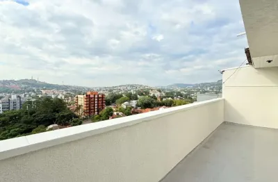 Cobertura com 2 quartos à venda na rua jataí, 865, cristal, porto alegre, 113 m2 por r$ 470.000