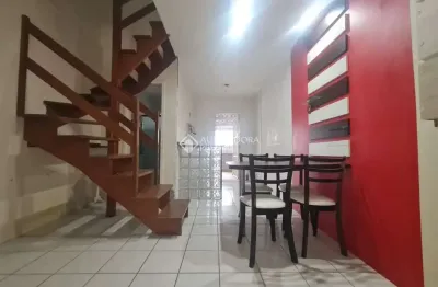 Casa em condomínio fechado com 1 quarto à venda na rua alcebíades ribeiro, 120, aberta dos morros, porto alegre, 88 m2 por r$ 240.000