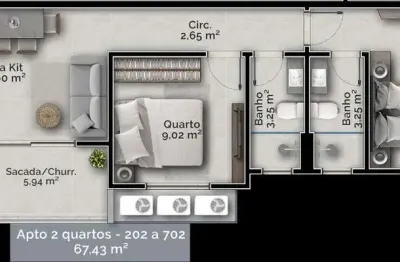 Apartamento com 2 quartos à venda na rua capitão romualdo de barros, 583, carvoeira, florianópolis, 67 m2 por r$ 738.000