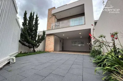 Sobrado com 3 dormitórios para alugar, 238 m² por r$ 6.070,00/mês - pioneiros catarinenses - cascavel/pr