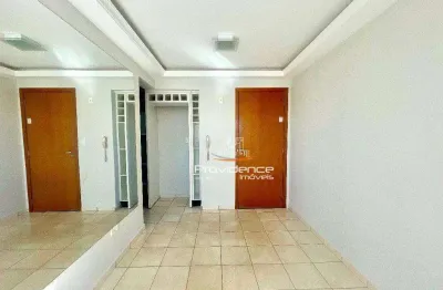 Apartamento semimobiliado no residencial joão de barro com 2 quartos