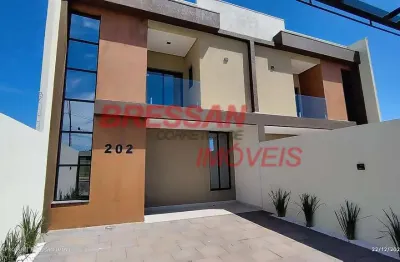 Sobrado à venda,130 mts  com fino acabamento recanto tropical, cascavel - pr