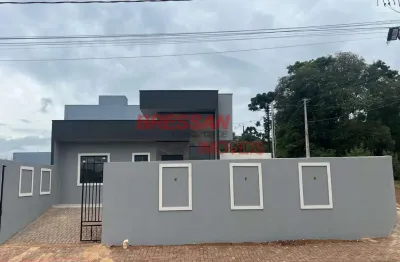 Casa à venda, com frente maior com dois quartos ecopark, cascavel - pr