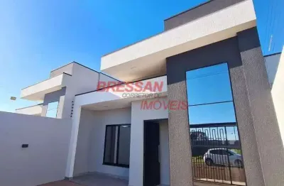 Casa à venda com suite mais dois quartos com área gourmet, canadá, cascavel - pr