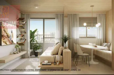 Apartamento com 2 dormitórios à venda, 38 m² por r$ 516.627,56 - perdizes - são paulo/sp