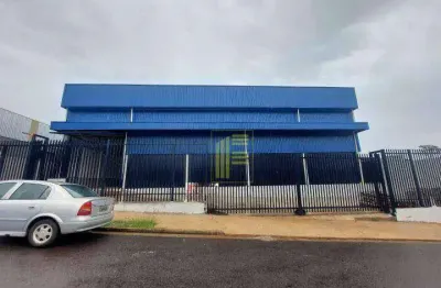 Barracão novo com doca, saída para a rodovia washington luiz, 550m² de construção.