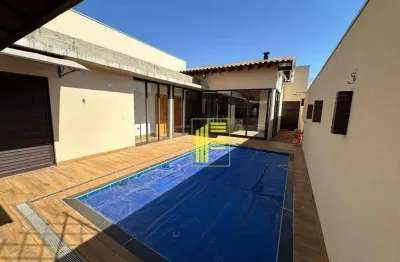Casa terrea para venda com 03 dormitórios, 01 tipo apartamento, armários, piscina, climatizada, em mirassol.