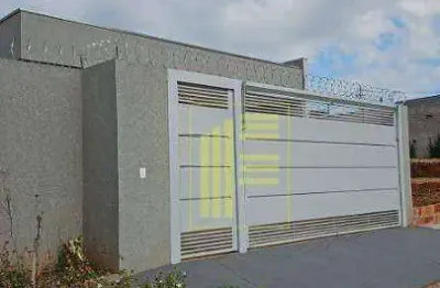 Casa nova para venda ou locação no jardim tajara, 03 dormitórios, 02 wc, 02 vagas.