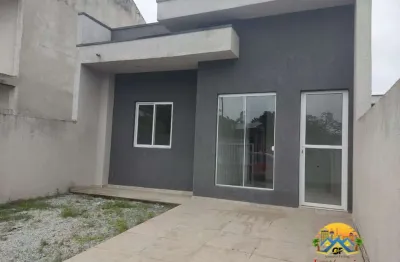 Casa nova - financia - com 3 quartos balneário currais em matinhos/pr