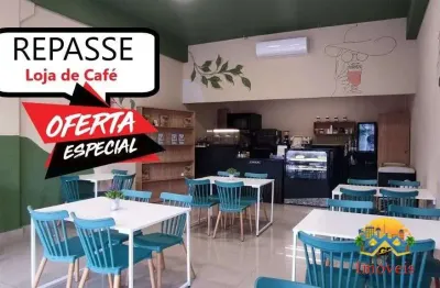 ﻿r$125mil - oportunidade ...repasse de loja de café e lanches em funcionamento, é só dar continuidade.