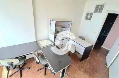 Sala no niterói shopping, com 52m², composto por recepção, 2 salas de aproximadamente 16m², copa e lavabo.