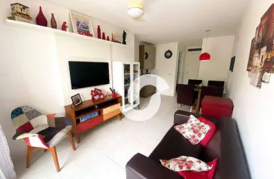 Apartamento com 2 dormitórios à venda, 62 m² - santa rosa - niterói/rj