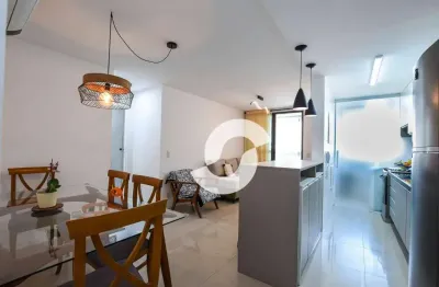 Apartamento todo montado em santa rosa com 1 dormitório à venda, 53 m² por r$ 530.000 - santa rosa - niterói/rj