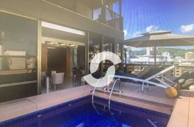 Cobertura com 4 dormitórios à venda, 350 m² por r$ 5.200.000,00 - jardim icaraí - niterói/rj