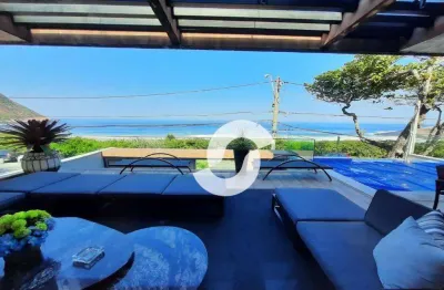 Praia de itacoatiara, frente mar! - mansão nova, em estilo contemporâneo. 4 suítes!