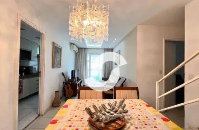 Cobertura à venda, 185 m² por r$ 1.050.000,00 - itaipu - niterói/rj