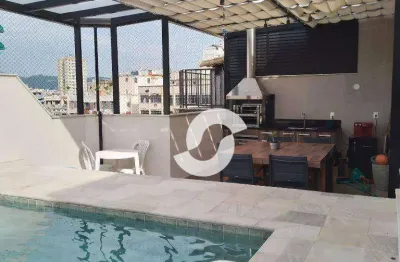 Cobertura com 3 dormitórios à venda, 160 m² por r$ 1.400.000,00 - ingá - niterói/rj