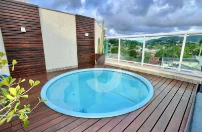 Cobertura com 2 dormitórios à venda, 140 m² por r$ 1.050.000,00 - itaipu - niterói/rj