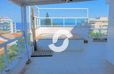 Atenção investidores já alugada! cobertura com 2 dormitórios à venda, 120 m² por r$ 1.250.000 - piratininga - niterói/rj
