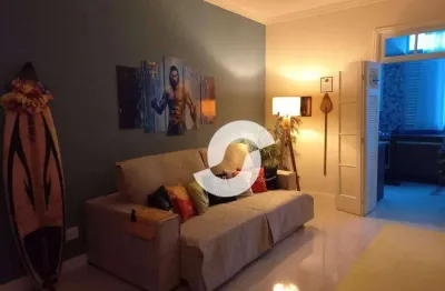 Apartamento de 1 quarto, revertido para 2 quartos. a 6 minutos da praia do forte.