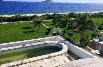 Mansão pé na areia à venda, 848 m² por r$ 7.000.000 - camboinhas - niterói/rj