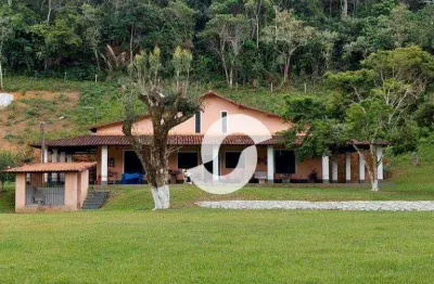 Sítio, 3 dormitórios, casa de caseiro 3 quartos, venda, 80550 m² por r$ 890.000 - vale das pedrinhas - guapimirim/rj