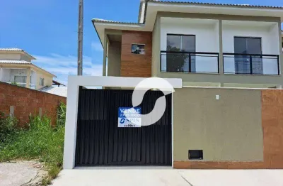 Casa com 2 dormitórios à venda, 72 m² por r$ 360.000,00 - jardim atlântico oeste - maricá/rj
