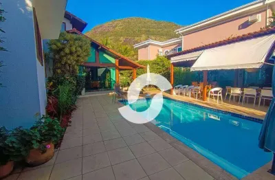 Casa com 4 dormitórios à venda, 300 m² por r$ 3.500.000,00 - itacoatiara - niterói/rj