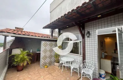 Cobertura com 3 dormitórios à venda, 140 m² por r$ 750.000,00 - são domingos - niterói/rj