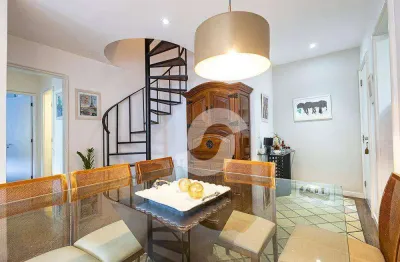 Cobertura duplex  , 3 quartos e 2 vagas.localizada em travessa com guarita, 170 m² por r$ 1.170 .000 - icaraí - niterói/rj