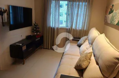 Apartamento com 2 dormitórios à venda, 77 m² por r$ 370.000,00 - santa rosa - niterói/rj