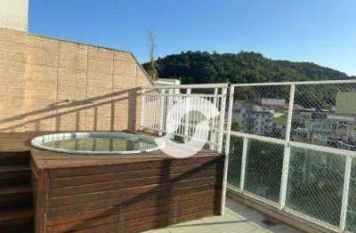 Cobertura com 3 dormitórios à venda, 198 m² por r$ 1.600.000,00 - itaipu - niterói/rj