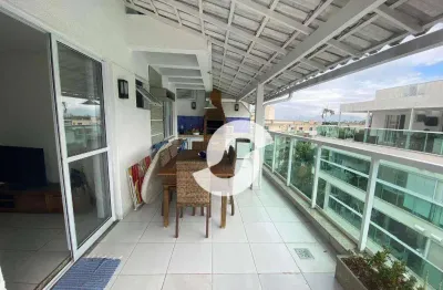Cobertura com 3 dormitórios à venda, 188 m² por r$ 1.900.000,00 - itaipu - niterói/rj
