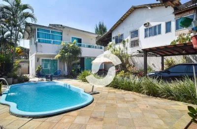 Casa com 3 dormitórios vista linda venda, 300 m² por r$ 1.350.000 - piratininga - niterói/rj