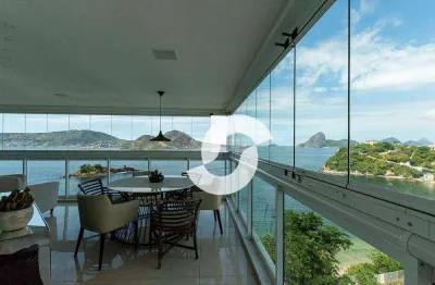 Apartamento à venda, 423 m² por r$ 4.900.000,00 - boa viagem - niterói/rj