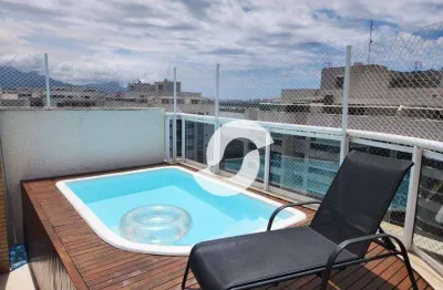 Cobertura com 2 dormitórios à venda, 156 m² por r$ 1.300.000,00 - barra da tijuca - rio de janeiro/rj