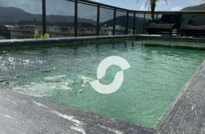 Cobertura com 3 dormitórios à venda, 280 m² por r$ 2.500.000,00 - itaipu - niterói/rj