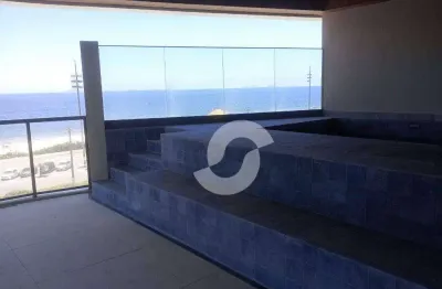 Apartamento frente mar com piscina na varanda gourmet com 3 dormitórios à venda, 181 m² por r$ 2.990.000 - piratininga - niterói/rj