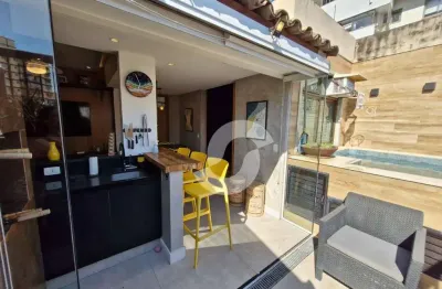 Cobertura com 3 dormitórios à venda, 134 m² por r$ 1.150.000,00 - santa rosa - niterói/rj