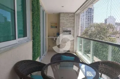 Apartamento com 3 dormitórios à venda, 136 m² por r$ 1.200.000,00 - jardim icaraí - niterói/rj