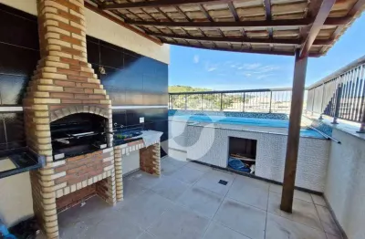 Exclusiva cobertura linear com vista panorâmica – um refúgio no céu de niterói! ??