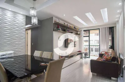 Apartamento com 2 dormitórios à venda, 70 m² por r$ 672.000,00 - pe pequeno - niterói/rj