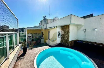 Cobertura com 2 dormitórios à venda, 150 m² por r$ 1.500.000,00 - icaraí - niterói/rj